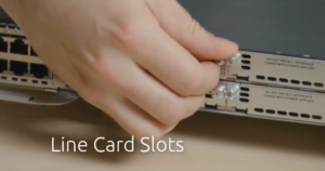 line card slot in a switch